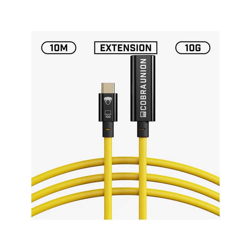 USB-C / USB-C Femelle - 10m - Jaune USB-C / USB-C Femelle - 10m - Jaune
