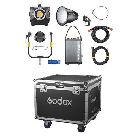 MG6K K1 Led COB 4300W Bicolor + GR45 Réflecteur + fly case