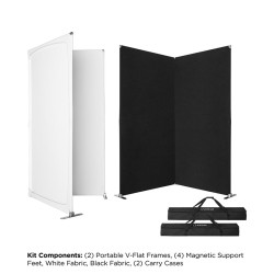 V-Flat 2-Pack (White & Black)