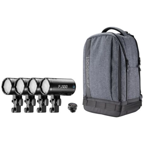 FJ100 Strobe 4-Light Backpack Kit with FJ-T1 S